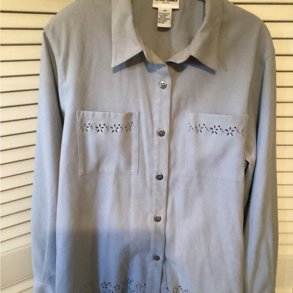 Alfred Dunnerlight blue button up jacket, 16P